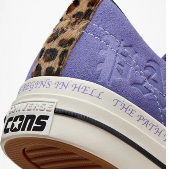 Converse Cons x Paradise Sean Pablo One Star Pro OX WILD LILAC/BLACK/EGRET A0437 - Picture 8 of 15